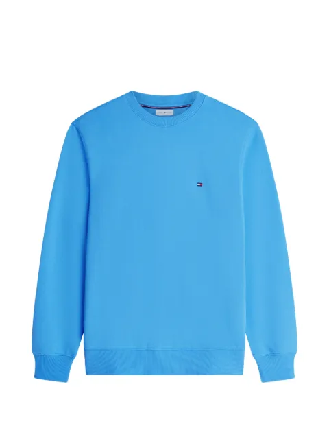 Tommy Hilfiger logo-embroidered crew-neck sweater Blue MW0MW37237