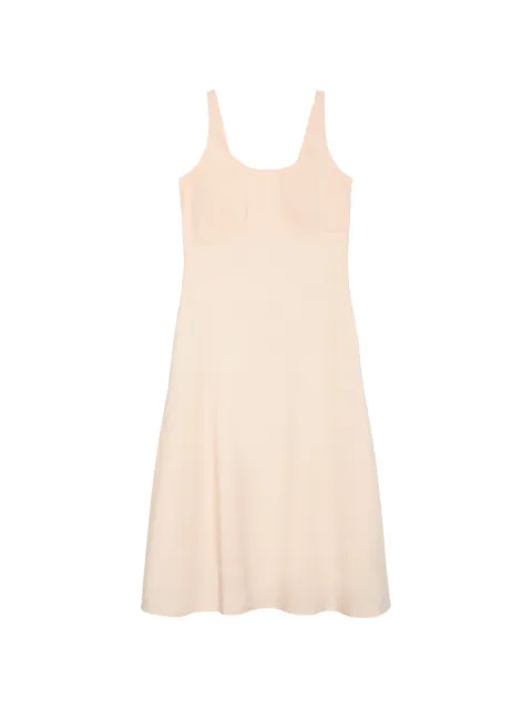 Calvin Klein ruched-bust A-line midi dress Neutrals LV047G028GTGY
