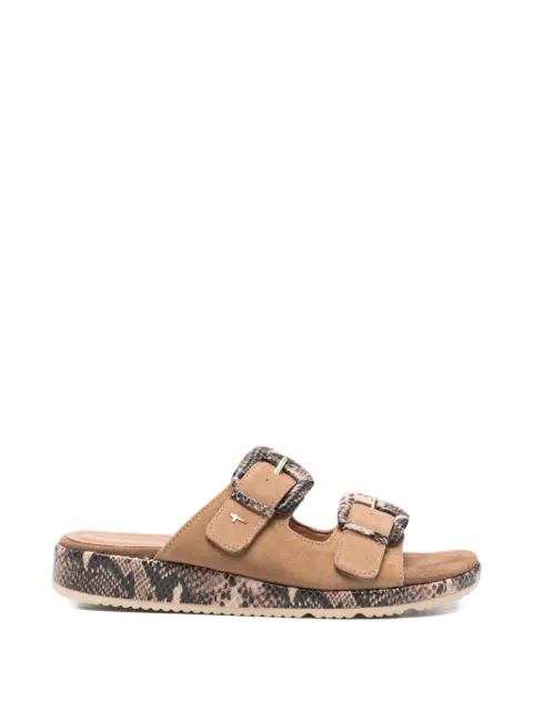 TAMARIS snakeskin-effect buckle-fastening sandals Neutrals 12711446