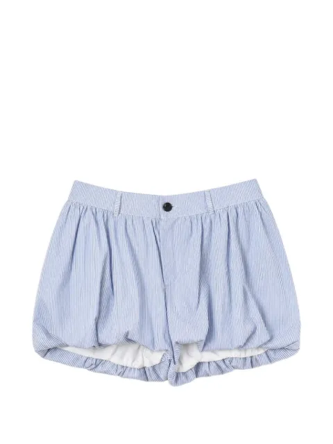 Emergency Room pinstripe-pattern balloon shorts Blue PSS26604PPLNCOLOR