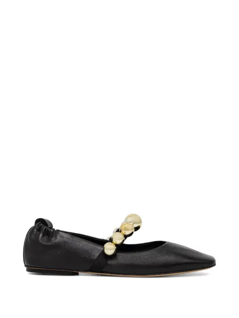 Souliers Martinez Flamenca bead-embellished ballet flats Black FLAMENCABLACK