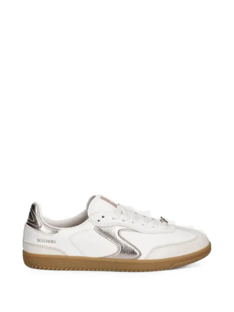 Skechers metallic-effect logo-plaque sneakers White 185236