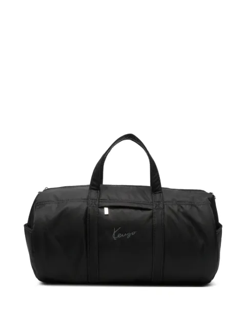 Kenzo logo-embroidered duffle bag Black FG68SA409F02