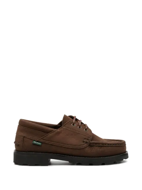 Paraboot leather boat shoes Brown 780743