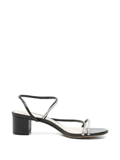 Alexandre Birman crystal-embellished leather sandals Black B3598000020001