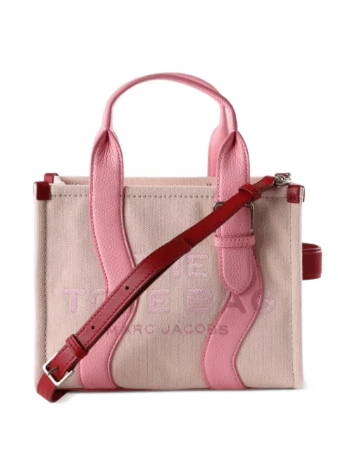 Marc Jacobs small The Wavy leather-trim tote bag Pink 2P6HTT023H02956