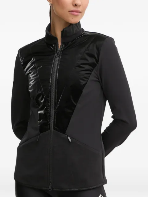 Sportalm glossy-panelled zip-up jacket Black 1810050164