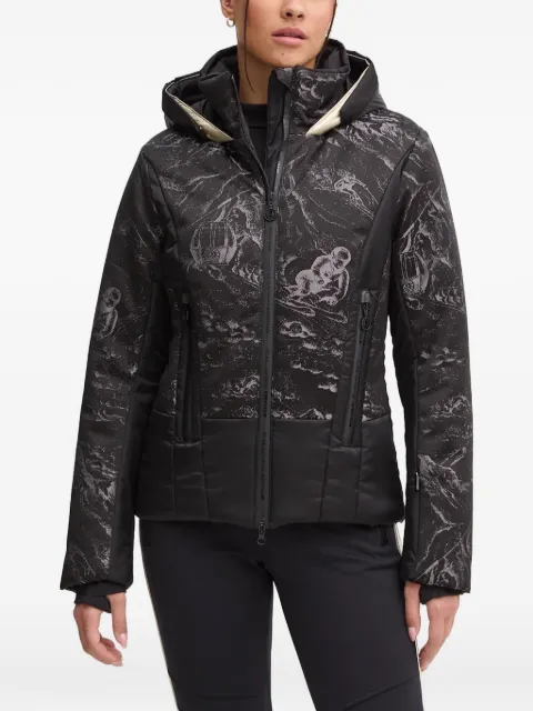 Sportalm graphic-print hooded jacket Black 1820558410