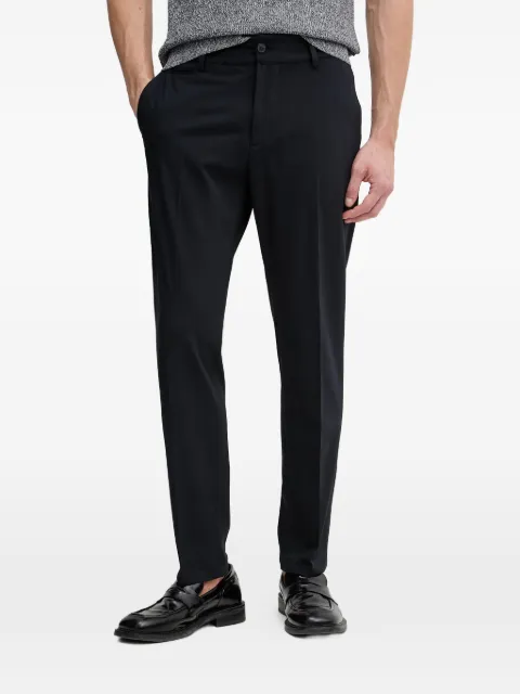 Trussardi logo-patch tailored trousers Blue P021M000101N