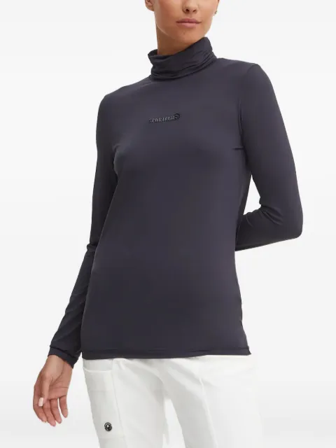 Sportalm logo-print high-neck top Grey 1852520699