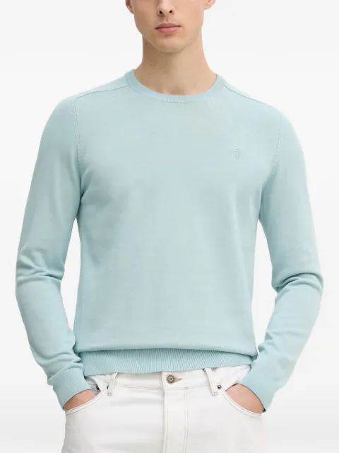 Trussardi logo-embroidered crew-neck sweater Blue M0598000064N
