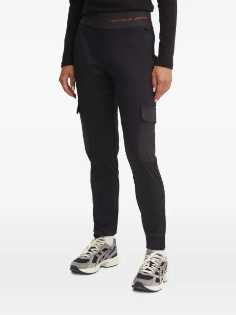 Sportalm ribbed-knit cargo pants Black 1816514679