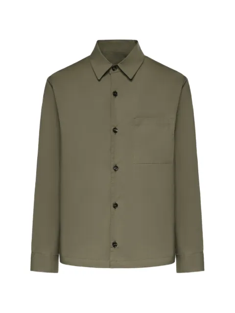 BE ABLE Leroy chest-pocket button-up shirt Green LEROYSTSCMILITARE