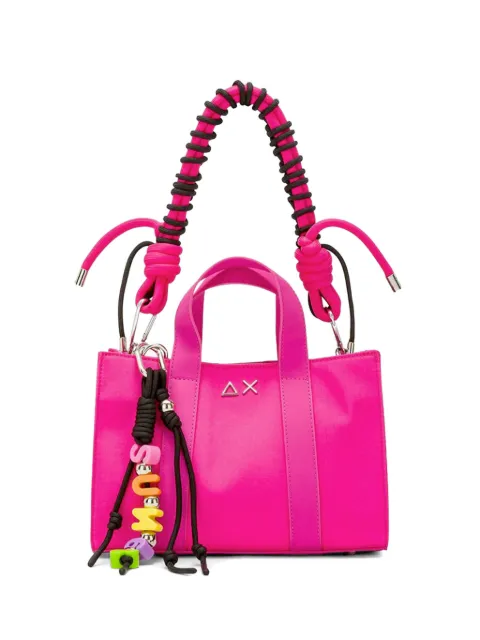 Sun68 small logo-plaque tote bag Pink Y3620120