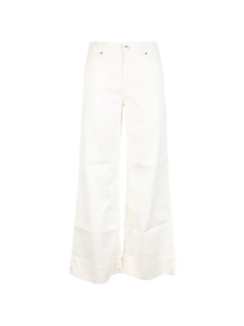 CIGALA'S high-waisted wide-leg jeans White 167TMLS03043
