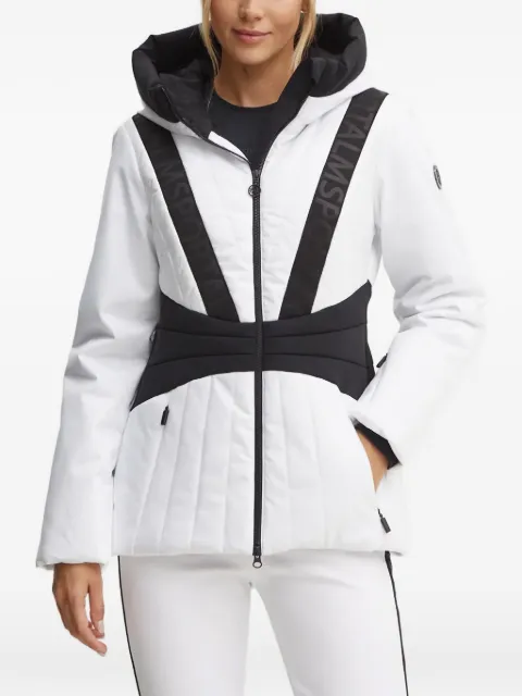 Sportalm logo-tape quilted ski jacket White 1820540407