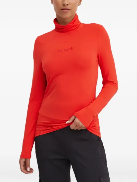 Sportalm logo-print roll-neck top Red 1852520699