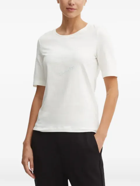 Sportalm rhinestone-embellished logo-print T-shirt White 1812524705