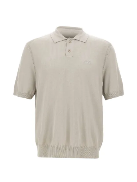 BOSS Asac embroidered-logo polo shirt Neutrals 50514223