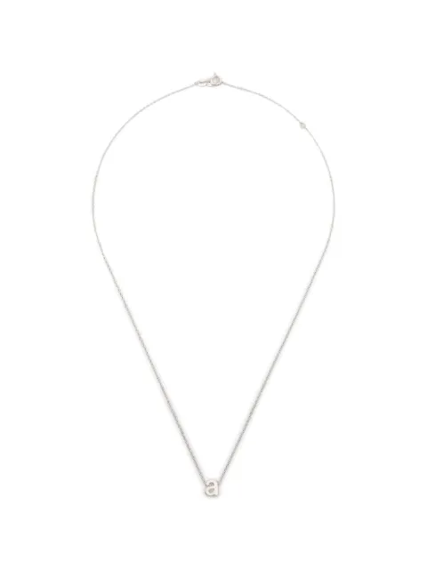 Le Gramme alphabet necklace Silver LGCARPO081A