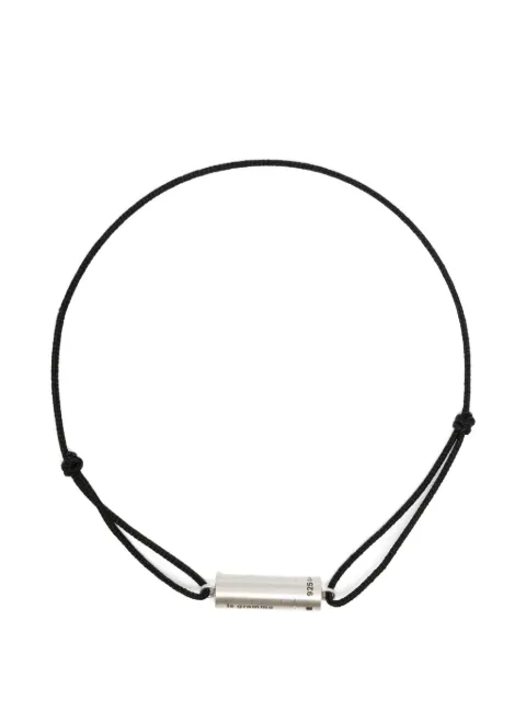 Le Gramme engraved-logo bracelet Black LGCARBR071051NO05
