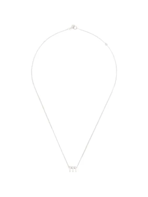 Le Gramme alphabet necklace Silver LGCARPO081M