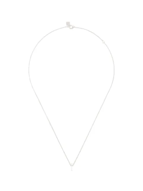 Le Gramme alphabet necklace Silver LGCARPO081I
