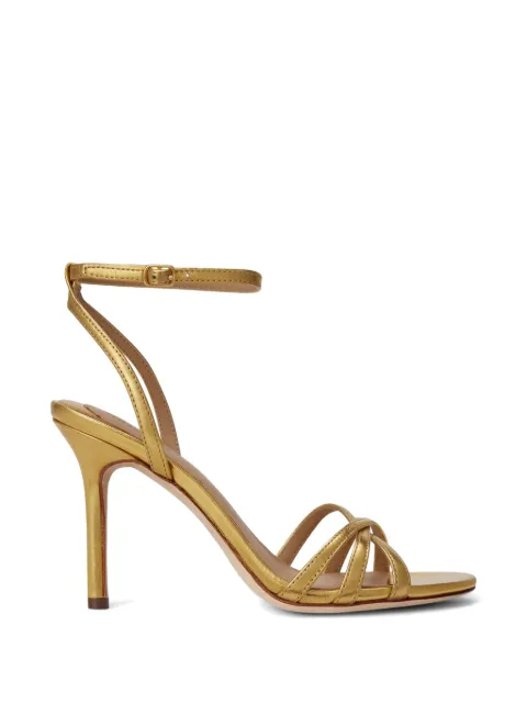 Lauren Ralph Lauren Kendyl metallic leather sandals Gold 802P10404001