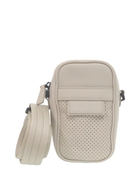 Bottega Veneta Pre-Owned 2000-2026 Perforated Calfskin Leggero crossbody bag White 178ZR860A7165ADG