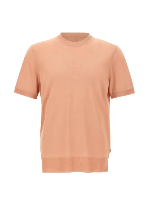 BOSS silk knit T-shirt Orange 50560502