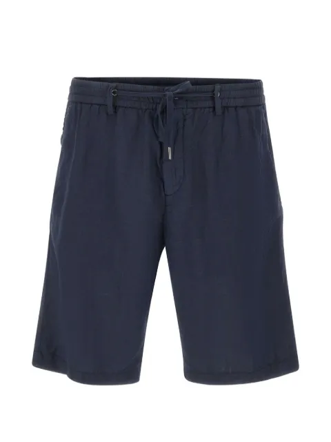 Perfection drawstring elasticated-waistband shorts Blue 26P71749037