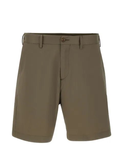 Perfection elastic-insert belt-loop shorts Green 26P70060627