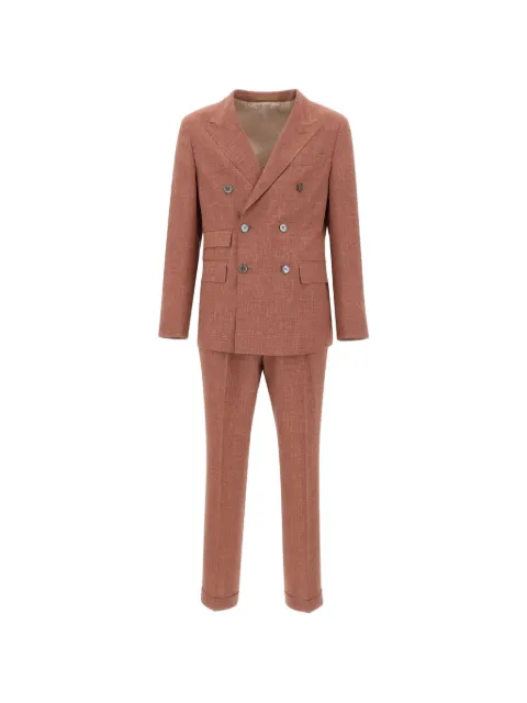 BOSS L-Heston double-breasted suit Red 50560830