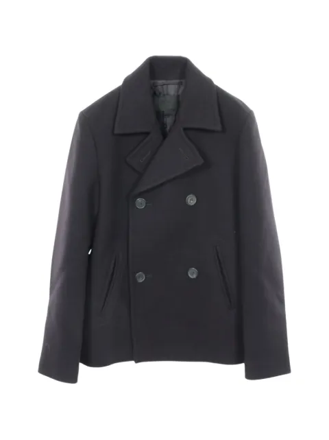 Prada Pre-Owned 2000s double-breasted pea coat Black 1054830