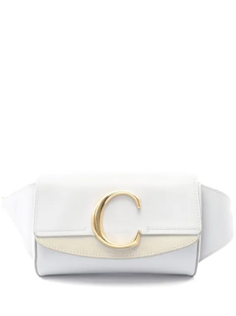 Chloé Pre-Owned 2000s Chloe C belt mini bag Grey 1069380