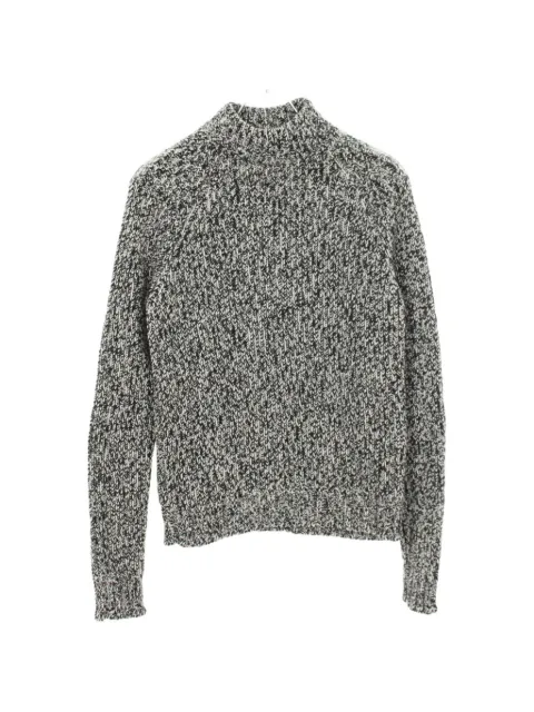 Saint Laurent Pre-Owned rib-knit wool sweater Black 1063177