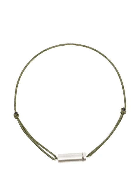 Le Gramme engraved-logo bracelet Green LGCARBR071051KA05