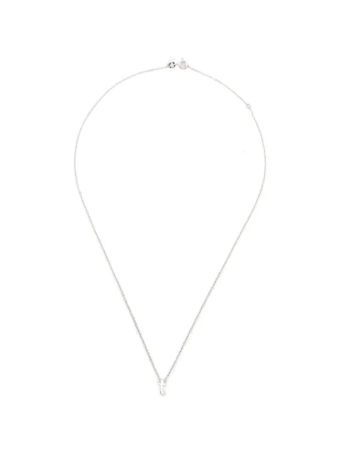 Le Gramme alphabet necklace Silver LGCARPO081T