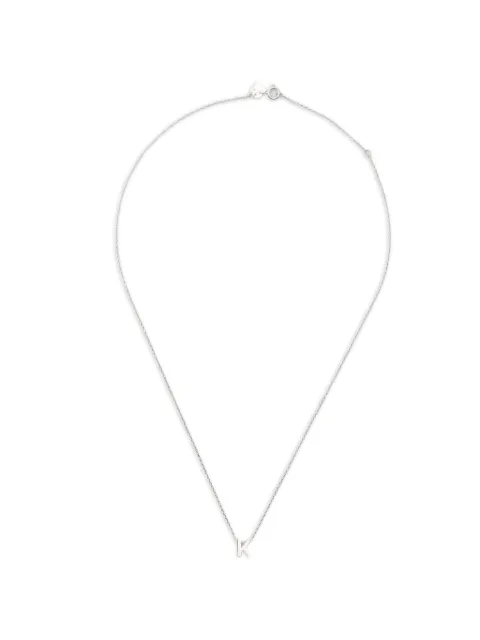 Le Gramme alphabet necklace Silver LGCARPO081K