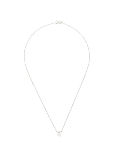 Le Gramme alphabet necklace Silver LGCARPO081B