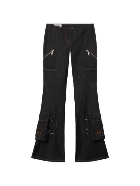 Off-White low-rise flared jeans Black 2LM00240GW031