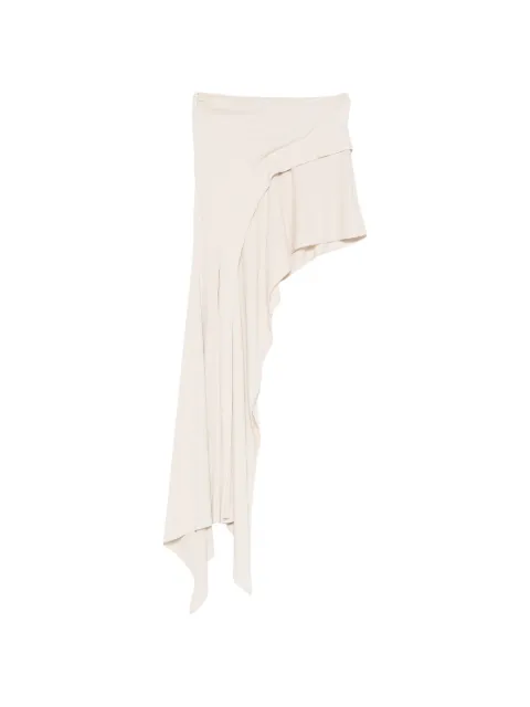 FRANCESCO MURANO asymmetric draped skirt Neutrals 435T04