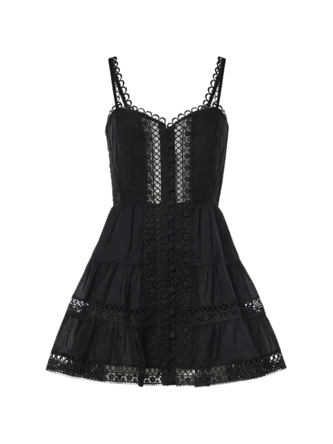 Charo Ruiz Ibiza Lenora guipure-lace mini dress Black 261603