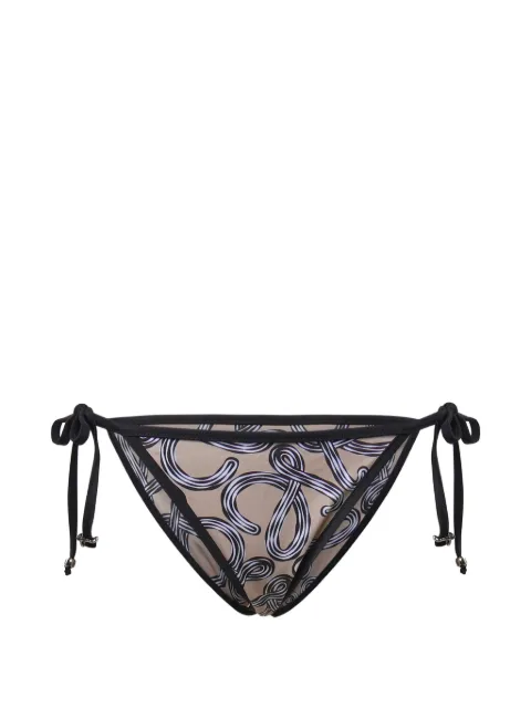 LOEWE Anagram-print bikini bottoms Neutrals S616486X05