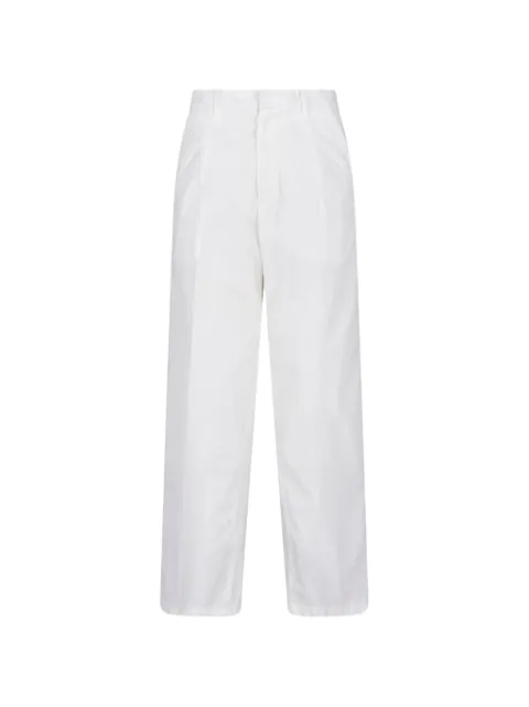 Auralee pleated straight-leg trousers White A26SP03SW