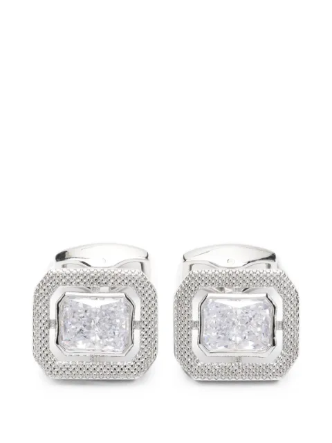 Tateossian crystal-embellished cufflinks Silver CF1482099