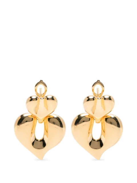Missoma Molten Heart earrings Gold VALGE3NS