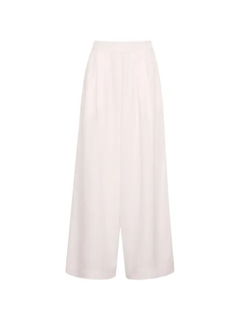 Cara Cara linen pleated palazzo pants White 2096LWHT