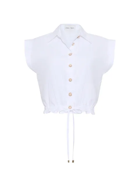 Cara Cara Octavia drawstring-waist shirt White 3145SWHT