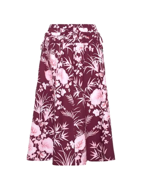 Cara Cara floral-print Meret midi skirt Brown 2087PARB